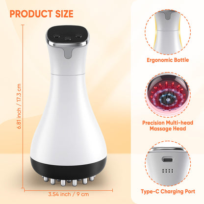 Rechargeable Lymphatic Drainage Massager & Cellulite Massage Tool with 3000mAh,Fascia Blaster for Reduce Stretch Marks for Legs, Arms & Belly,Body Sculpting Machine with Microcurrent for Office Travel Multford buy supplements Au