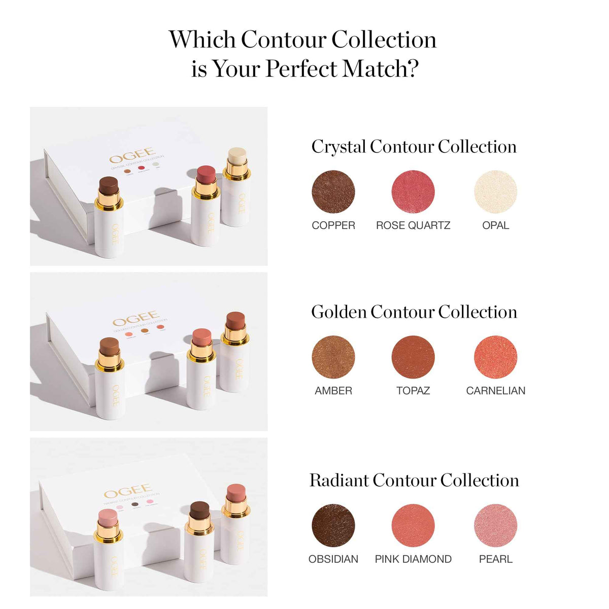 Ogee Sculpted Face Stick (ROSE QUARTZ - ROSE BLUSH) Certified Organic Blush Stick - Multi-Use Cream Blush Stick for Cheeks, Lips & Face