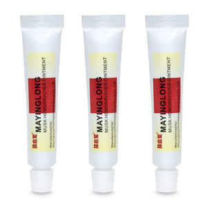 Mayinglong Musk Hemorrhoids Ointment (3 x 10g Tubes), 30g - Maximum Strength Formula for Hemorrhoidal Fast Relief, Soothes Itching, Burning & Discomfort - Fast-Acting Treatment to Shrink Swelling MayinglongBuy Supplements Australia