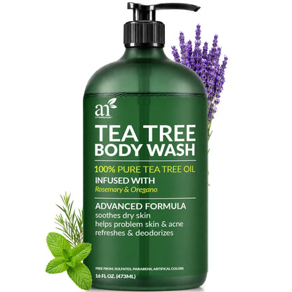 Artnaturals Tea Tree Body Wash with Rosemary & Mint, 16 fl oz, 2 Pack