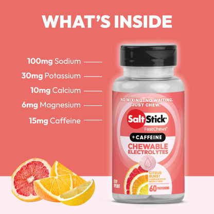 SaltStick High Sodium Electrolyte FastChews - Mixed Berry, 60 Tablets