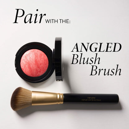 LAURA GELLER NEW YORK Baked Blush-n-Brighten for Mature Skin - 04 Cherry Custard - Powder Blush Won't Settle into Fine Lines - Buildable Natural Finish – Longlasting Formula - Made in Italy