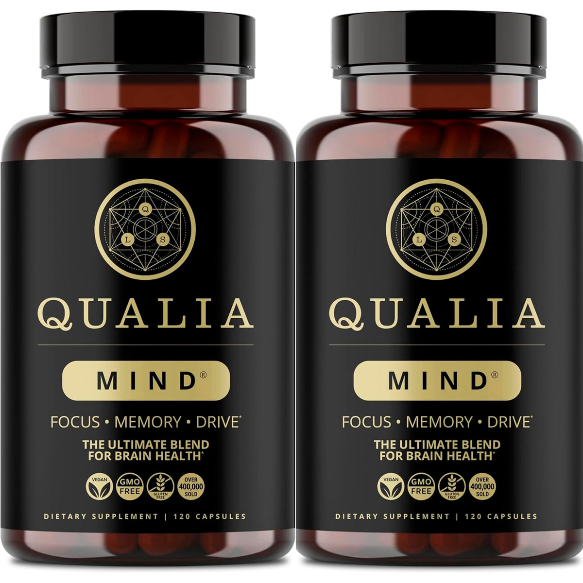 Qualia Mind | The Ultimate Blend for Brain Health* | Doctor-Formulated Nootropic to Fuel Focus & Concentration* | Supports Long Term Brain Health| Maintain Drive & Productivity