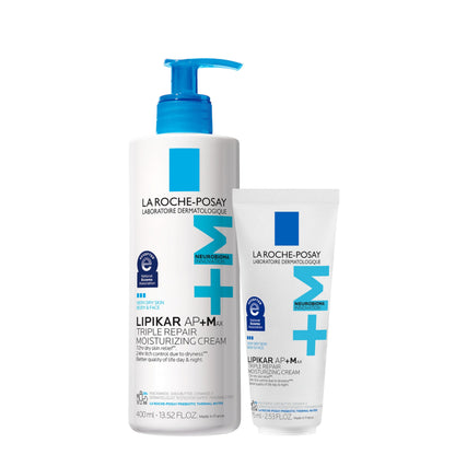 La Roche-Posay Lipikar AP+MAX Triple Repair Moisturizing Body Cream | Face & Body Lotion for Dry Skin with Shea Butter & Niacinamide | Gentle Moisturizer for Very Dry