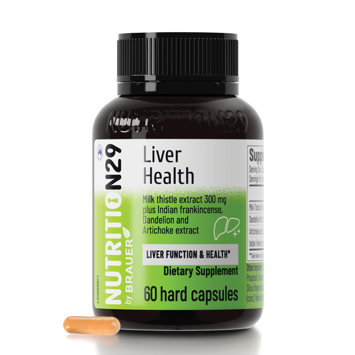 Suplement ​NUTRITION29 Liver Health Supplement with 300mg Milk Thistle Extract,Liver Cleanse Detox & Repair Support Formula with 85% Silymarin, Dandelion Root, VelvetGlow USA