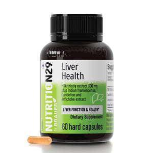 Suplement ​NUTRITION29 Liver Health Supplement with 300mg Milk Thistle Extract,Liver Cleanse Detox & Repair Support Formula with 85% Silymarin, Dandelion Root, VelvetGlow USA