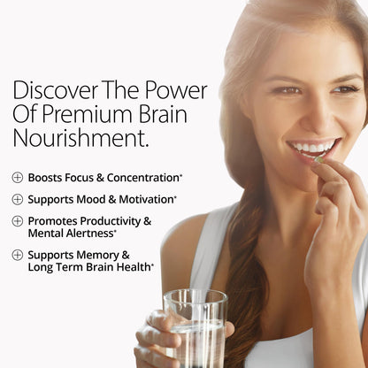 Qualia Mind (Caffeine Free) | The Ultimate Blend for Brain Health* | Doctor-Formulated Nootropic to Fuel Focus & Concentration* | Supports Long Term Brain Health| Maintain Drive & Productivity