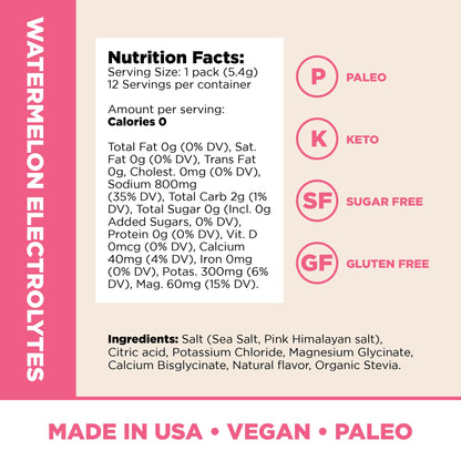 Santa Cruz Paleo Electrolyte Powder Sticks, Acai, Magnesium, Potassium, 12 Servings