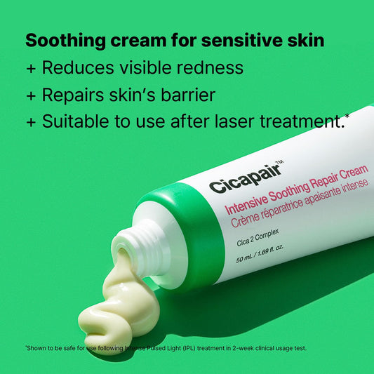 Dr.Jart+ Cicapair Sensitive Skin Korean Face Moisturizer for Redness and Barrier Repair with Centella Asiatica | Korean Skin Care | Travel Size, 0.51 Fl Oz