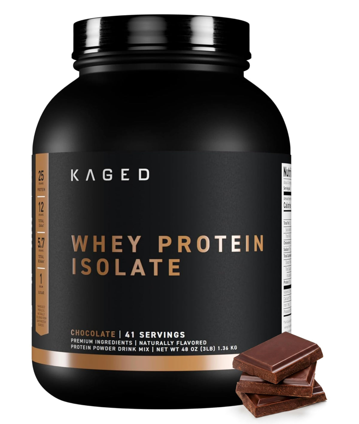 Kaged Whey Protein Isolate Elite Powder | Vanilla | Whey, Casein, & Milk Protein Blend | Post Workout Recovery Drink | Supports Muscle Building | Supplements for Men & Women | 2 lbs