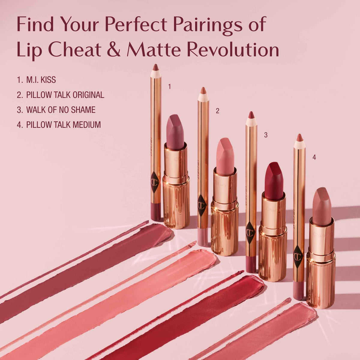 Charlotte Tilbury Lip Cheat Lip Liner Pencil - Creamy Fuller-Looking Lip Pencil with Jojoba Oil & Hyaluronic Acid - Waterproof, Smudge-Proof & Transfer-Proof - 6H Wear - Pillow Talk Medium