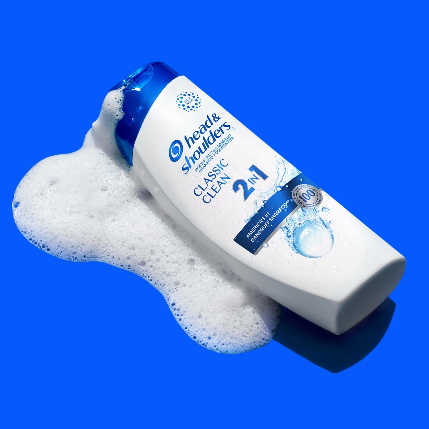 Head & Shoulders Anti-Dandruff Shampoo and Conditioner, Classic Clean 2-in-1, 1% Pyrithione Zinc, Flake Control, Deep Clean,