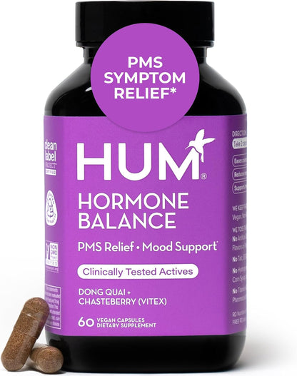 HUM Hormone Balance Supplement Chasteberry & Dong Quai, Women, 60 Count