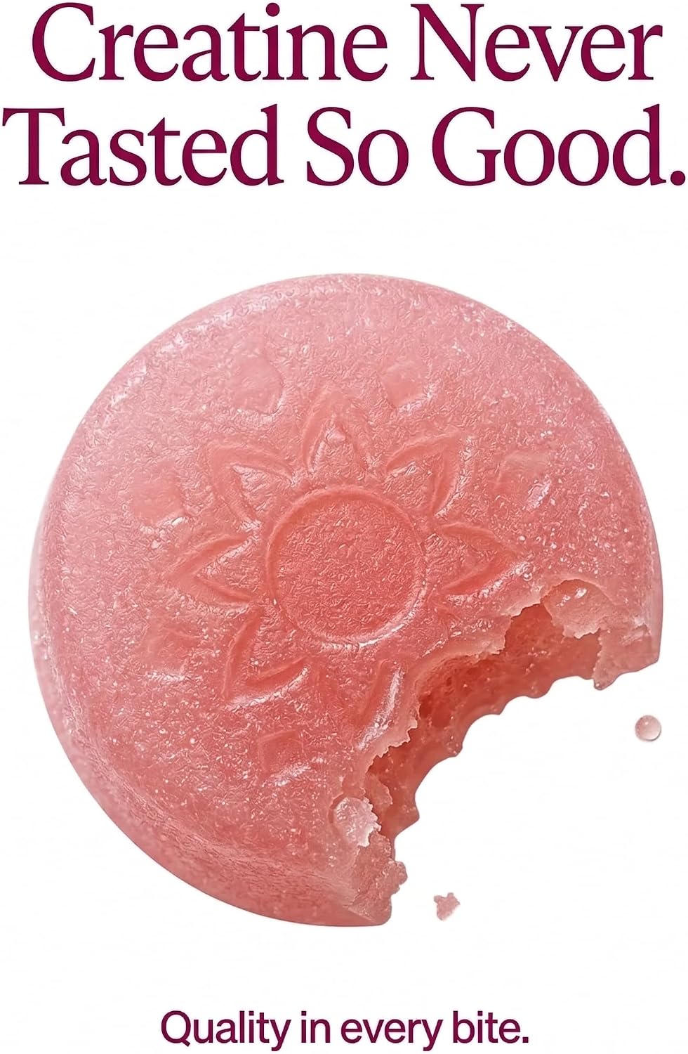 Peach Perfect Creatine Gummies for Women – Micronized Creatine Monohydrate with Biotin & Vitamin B12 for Glute Strength Support, Boosts Energy, Focus, Strength, and Endurance – Tropical Punch, 30 SVG