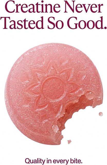 Peach Perfect Creatine Gummies for Women – Micronized Creatine Monohydrate with Biotin & Vitamin B12 for Glute Strength Support, Boosts Energy, Focus, Strength, and Endurance – Tropical Punch, 30 SVG