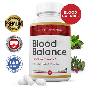 (3 Pack) Blood Balance Advanced Formula 688MG Supplement Pills 180 Capsules Justified LaboratoriesBuy Supplements Australia