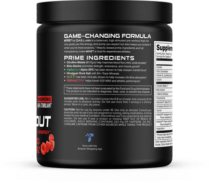 Bucked Up - Woke - HIGH STIM Pre Workout - Best Tasting - Focus Nootropic, Pump, Strength and Growth, 30 Servings (Rocket Pop)