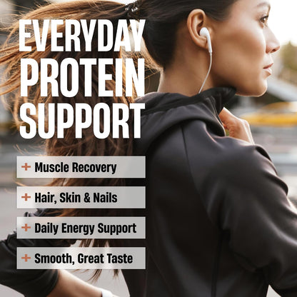 Whole Food Protein Powder - 25g Protein per Scoop, Lactose Free Protein with Beef Isolate, Collagen, Pea, Brown Rice, Chicken & Egg Protein, 0G Sugar, Keto Friendly, Chocolate Ice Cream 25 Serv