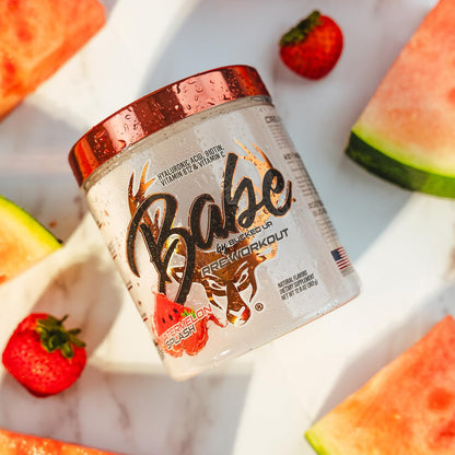 Babe Pre Workout powder for Women | Watermelon Splash | 6g Citrulline, 2g Beta-Alanine, 100mg Hyaluronic Acid, 5mg Biotin and 5 other registered trademarked ingredients | 30 servings | 12.8 OZ