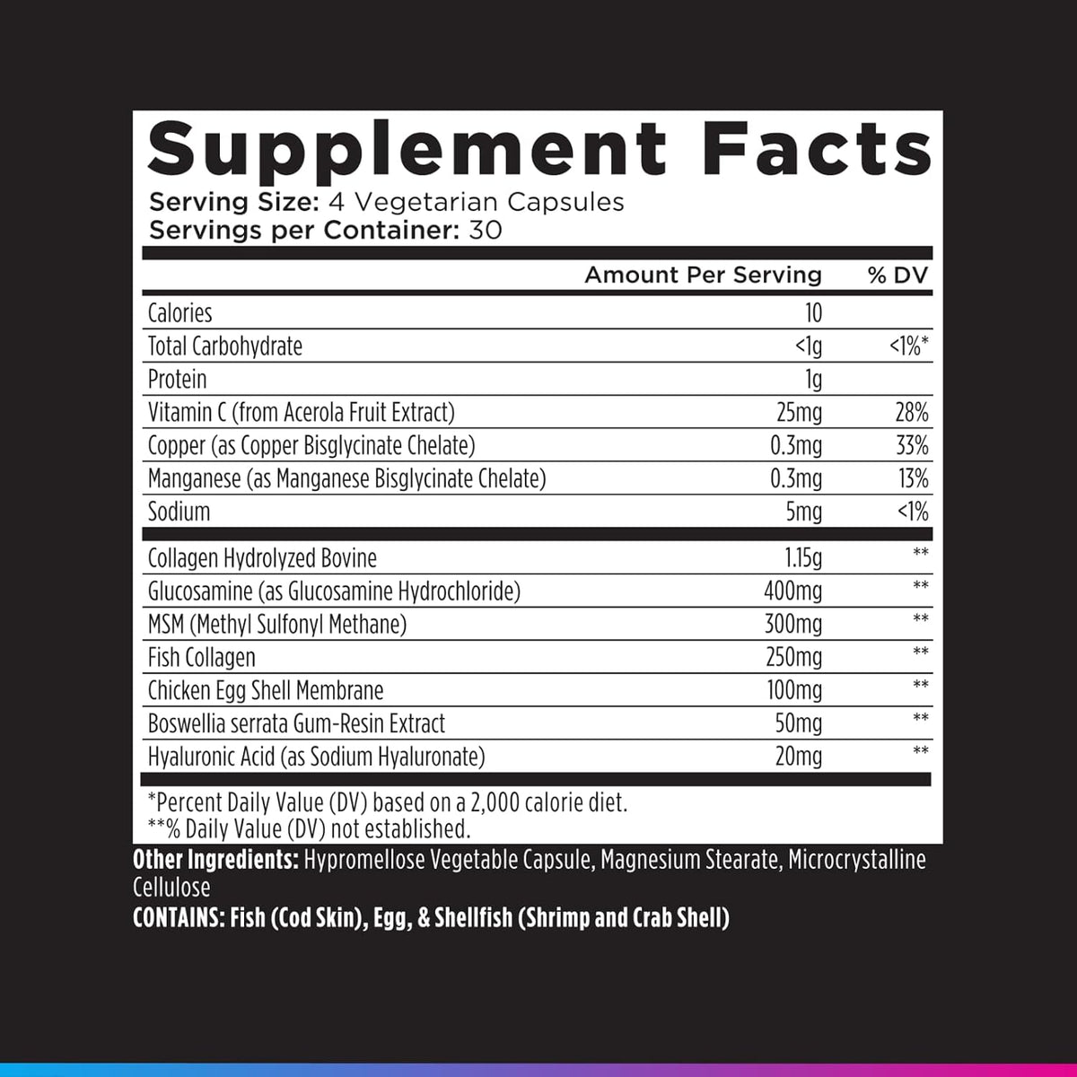 Livingood Daily Collagen + Joint Support, Grass Fed Multi Collagen Peptides I III V X with Hyaluronic Acid, Joint Support Supplement for Women & Men, Hair Skin Nails, Keto & Gluten Free, 120 Capsules