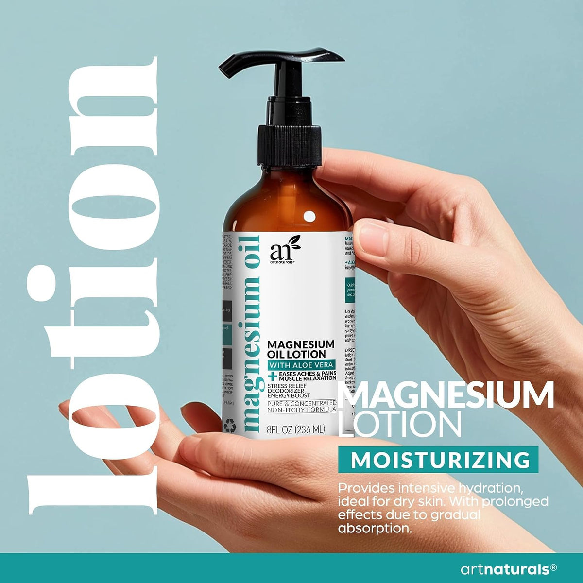 ArtNaturals Magnesium Oil Spray & Body Lotion Set
