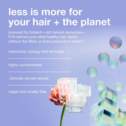 K18 Molecular Repair Hair Oil, Weightless Oil for Stronger, Healthier Hair, Suitable For All Hair Types