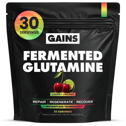 Gains in Bulk L-Glutamine Powder, Unflavored, 90 Servings