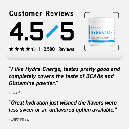 Kaged Sugar Free Hydration | 5 Key Electrolytes | Coconut Water | Tastes Amazing | 60 Servings