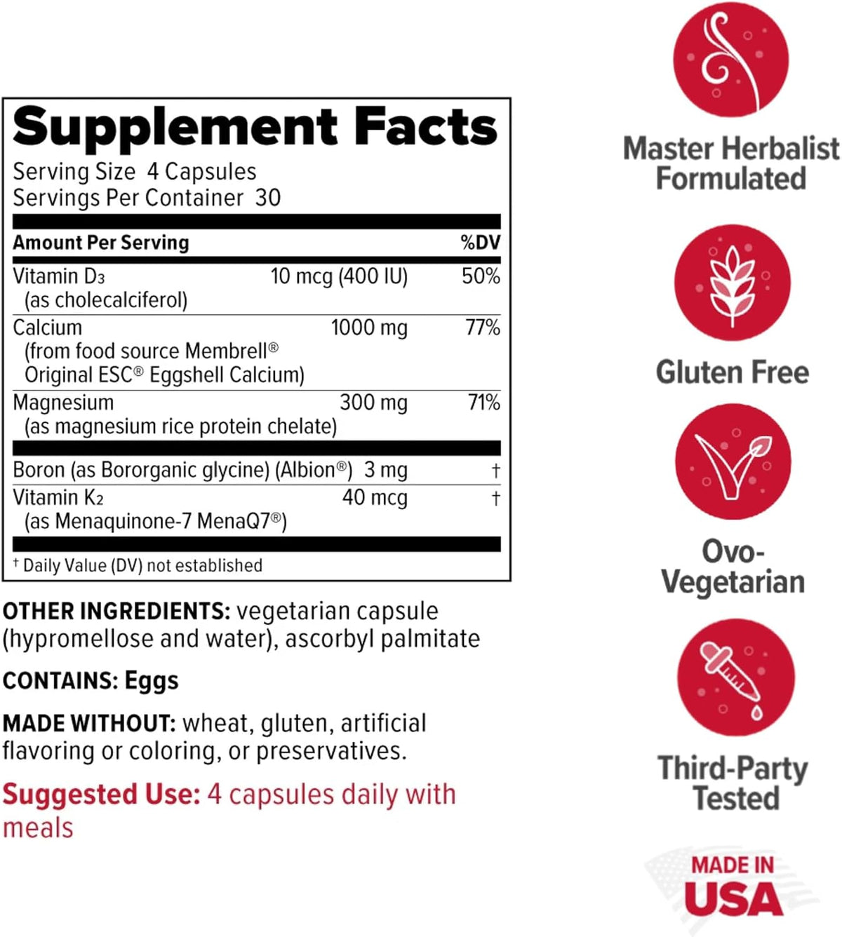 Redd Remedies Bone Health Advanced, 120 Capsules, and UT Soothe wih Probiotics, 60 Capsules