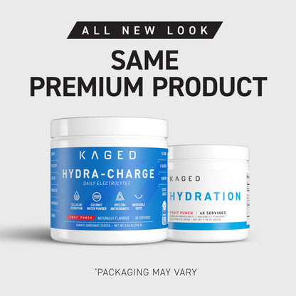 Kaged Electrolytes, Muscle Hydra-Charge Premium Electrolyte Powder, Hydration Electrolyte Powder, Pre Workout, Post Workout, Intra Workout, Fruit Punch, 60 Servings