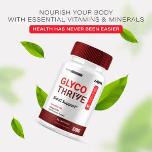 (2 Pack) Glyco Thrive Blood Support GlycoThrive Maximum Strength Capsules, Glyco Thrive Advanced Daily Multivitamin Health and Wellness Supplement, GlycoThrive Health Support Pills (120 Capsules) HavahBuy Supplements Australia