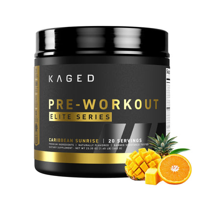 Kaged Pre Workout Elite Powder | Strawberry Lemonade | Pre-Workout with Creatine, Beta Alanine, L-Citrulline, Natural Caffeine | 20 Servings