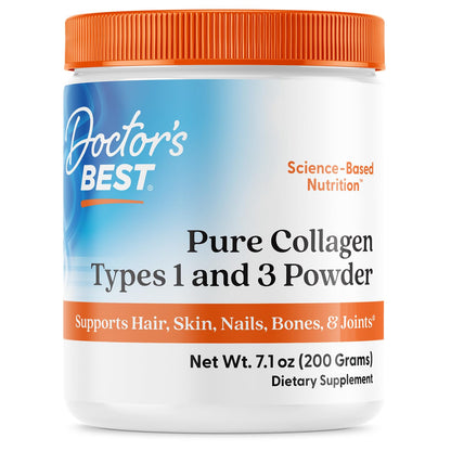 Doctor's Best Pure Collagen Types 1 & 3, Promotes Healthy Skin Hair & Nails – Bone & Joint Support, 7.1 Ounce (Pack of 1) Doctor's BEST buy supplements Au