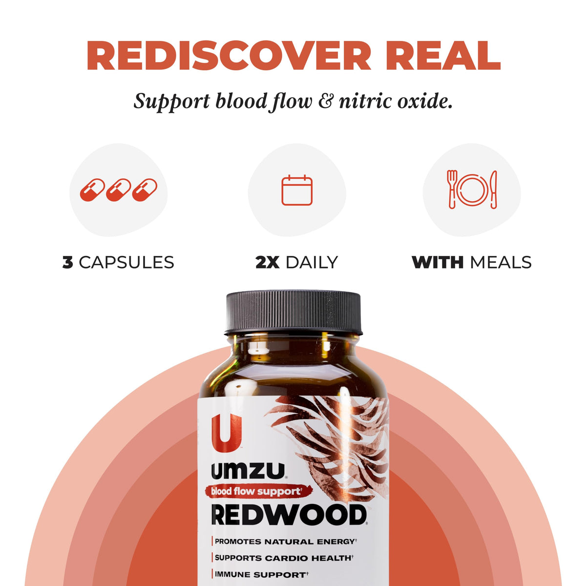 UMZU Redwood Max Nitric Oxide Booster, 1 Month Supply