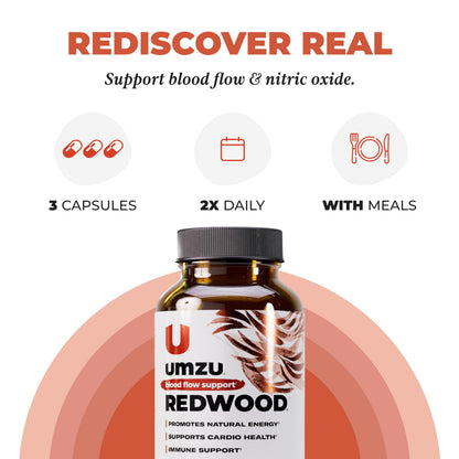 UMZU Redwood Max Nitric Oxide Booster, 1 Month Supply
