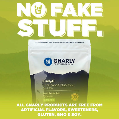 Gnarly Nutrition Hydrate Raspberry (14.10oz) Fuel2O Limeade - (25 Serv) Bulk Bag (25.57oz)