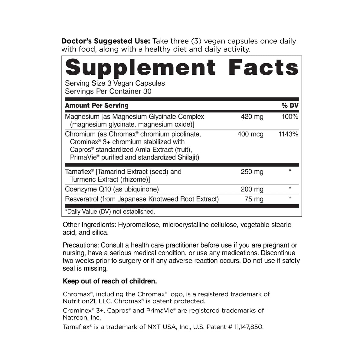 DOCTORS' PREFERRED Daily5 Multivitamin for Women and Men, Clinically Validated Ingredients, Heart, Joints, Circulation, 90 Vegan Capsules