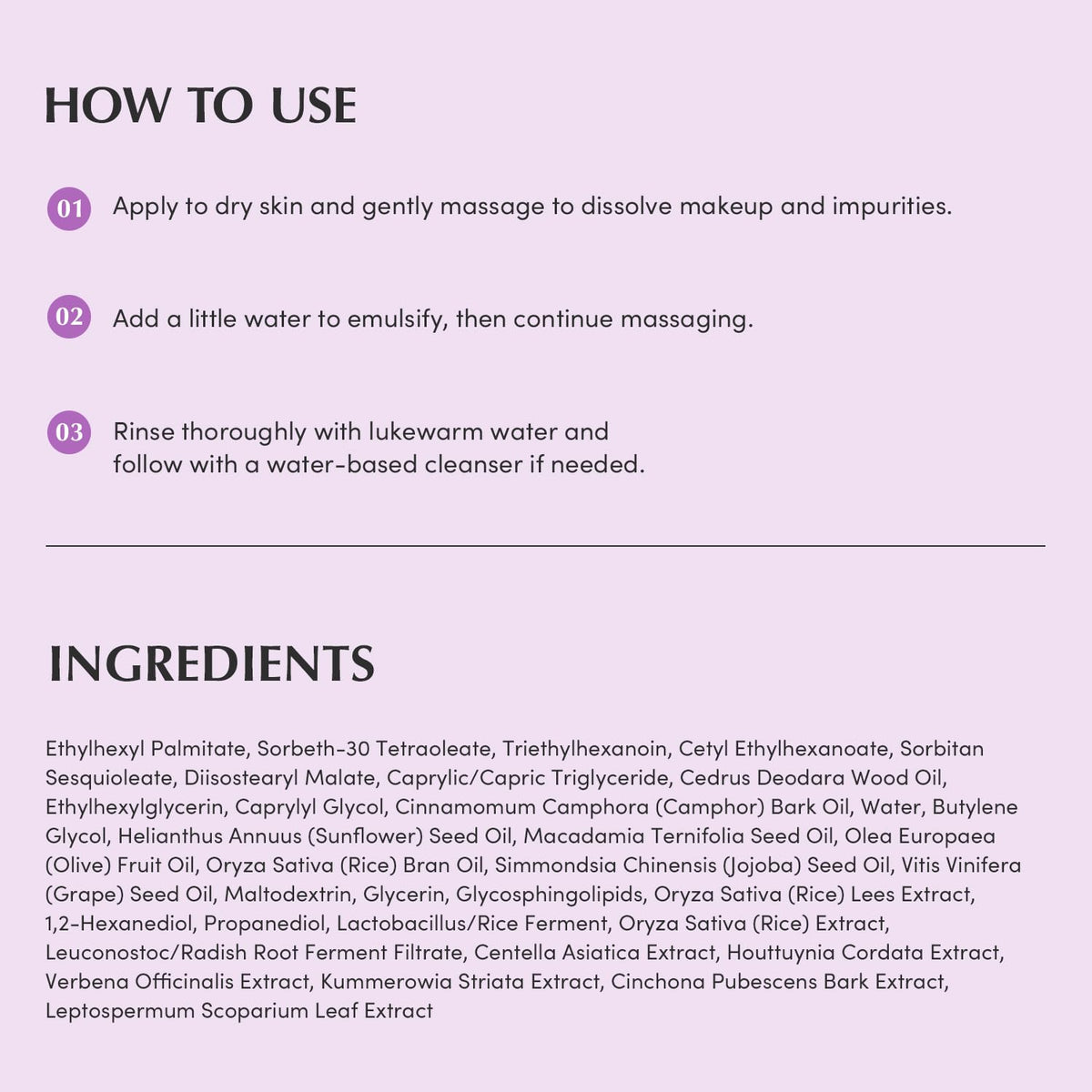 Suplement ​EQQUALBERRY Purple Rice Pore Smoothing Cleansing Oil – Deep Cleansing for Pores & Blackheads | Korean Oil Cleanser for Face & Makeup Remover - VelvetGlow USA