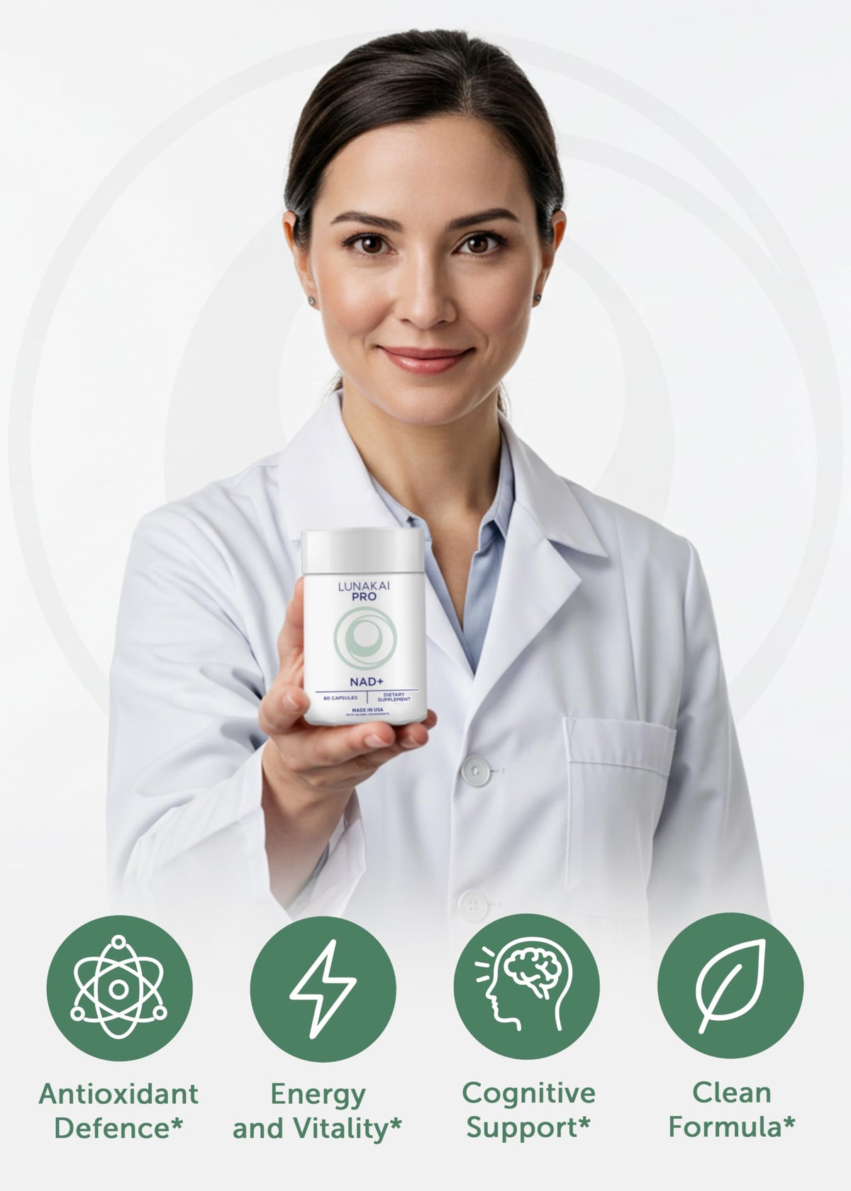 Suplement ​Lunakai USA Made Dual-Pathway NAD+ Formula with NR & Resveratrol – Natural NAD Supplement for Women & Men – Healthy Aging 7 - VelvetGlow USA