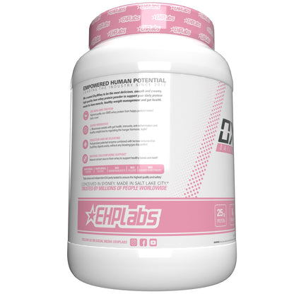 EHP Labs OxyWhey Whey Protein Isolate – 25g High Protein, Low Carb, Sugar Free Meal Replacement – Lean Whey Powder for Muscle Recovery – Non-GMO, Gluten Free – 25 Serves – Vanilla Ice Cream