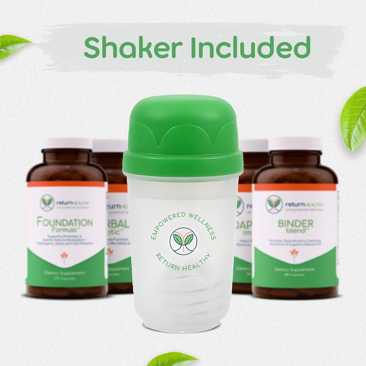 Foundation Plan – 5-Product Daily Wellness Kit with Botanical Ingredients & Phospholipids – Plant-Based, Non-GMO, USA-Made