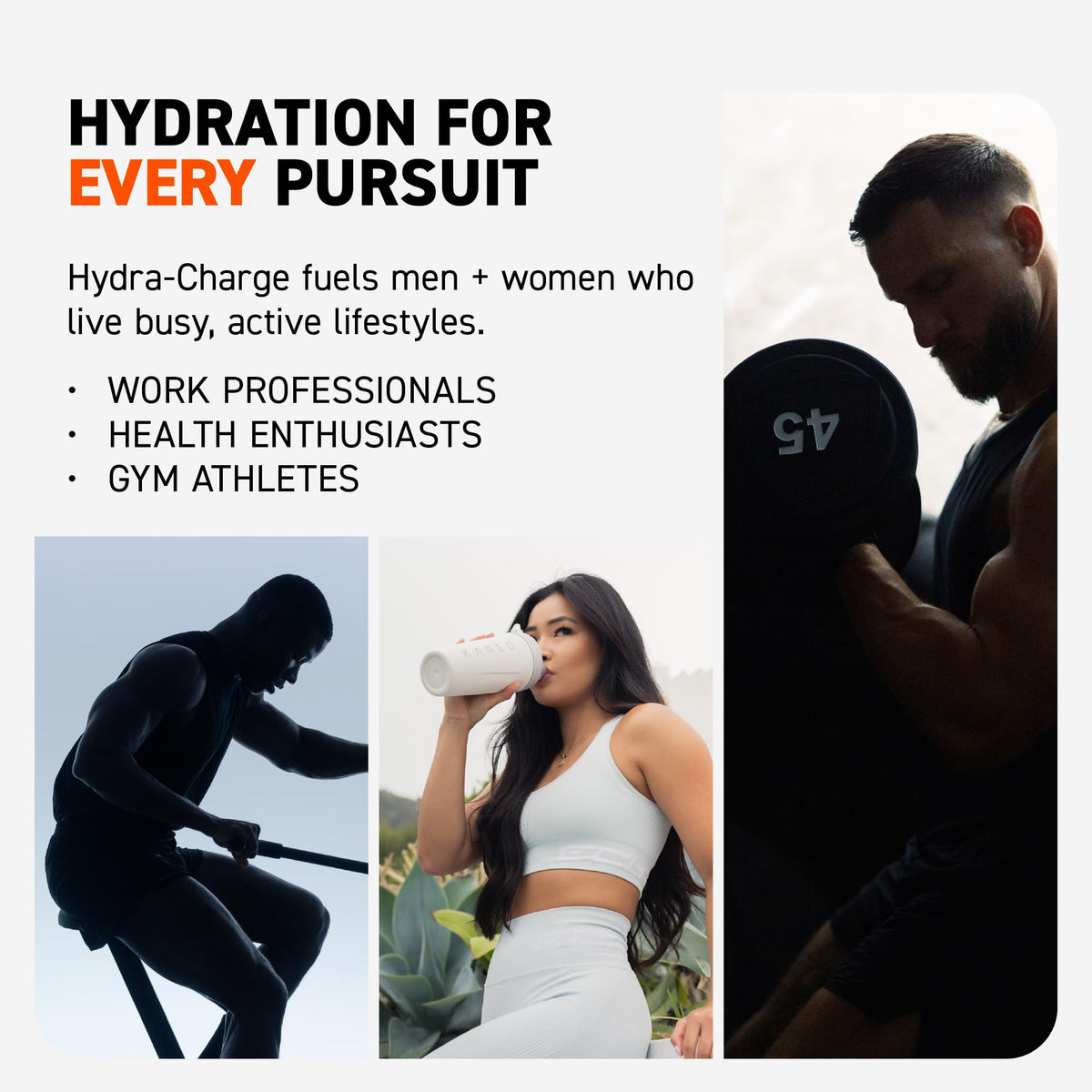 Kaged Electrolytes, Muscle Hydra-Charge Premium Electrolyte Powder, Hydration Electrolyte Powder, Pre Workout, Post Workout, Intra Workout, Fruit Punch, 60 Servings