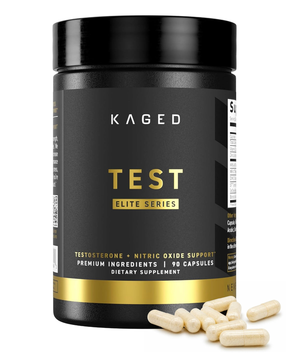 Kaged Test Capsules | Unflavored | Testosterone Booster Ferodrox | Premium Hormone Managment | LJ100 Tongkat Ali KSM-66 Ashwagandha Shilajit | Supplements for Men & Women | 60 Servings