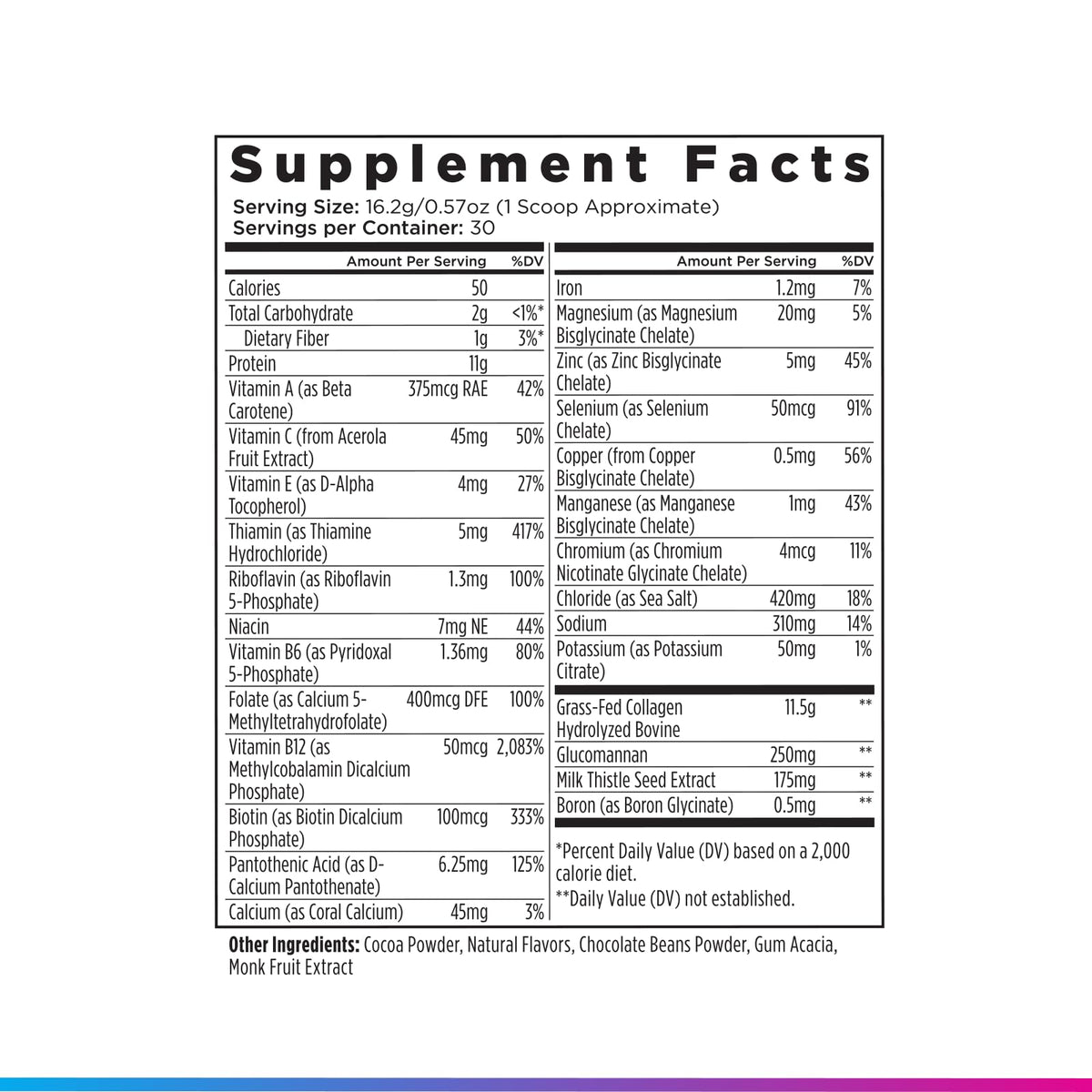 Livingood Daily Collagen Powder for Women and Men, Vanilla, Grass Fed Protein, Hydrolyzed Collagen Peptides with Vitamin C & Multi Vitamins for Hair, Skin, Nail & Gut Health, Gluten Free, 30 Servings