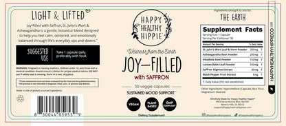 Happy Healthy Hippie Joy-Filled Saffron & Be Grounded