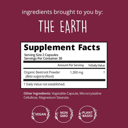 Beetroot Capsules & Organic Maca Energy Pills & Libido Enhancer