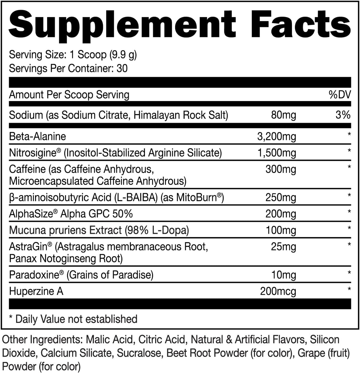 Bucked Up LFG Pre Workout - Supplement Powder for Energy, Pump, Endurance and Burn (30 Servings) (Berry)