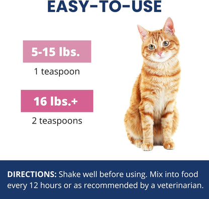 Under the Weather Cat Diarrhea Medicine with Pectin and Kaolin | Fast Acting Anti Diarrhea Liquid for Cats | Soothe Your Pet's Upset Stomach - 4 oz Bottle