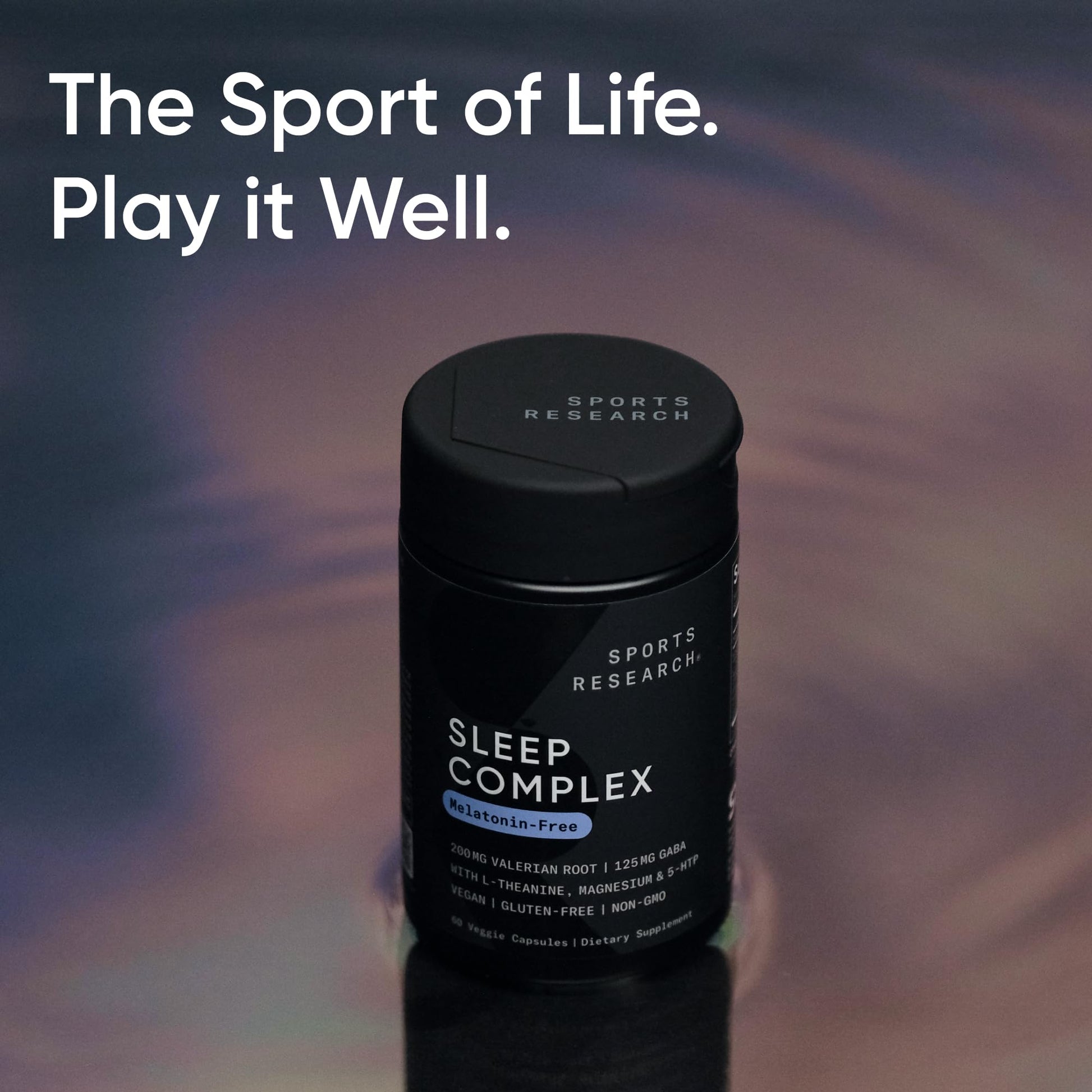 Sports Research® Sleep Complex- Melatonin-Free Vegan Capsules - with Valerian Root, GABA, L-Theanine, Magnesium & 5-HTP - 30 Servings Sports Research buy supplements Au