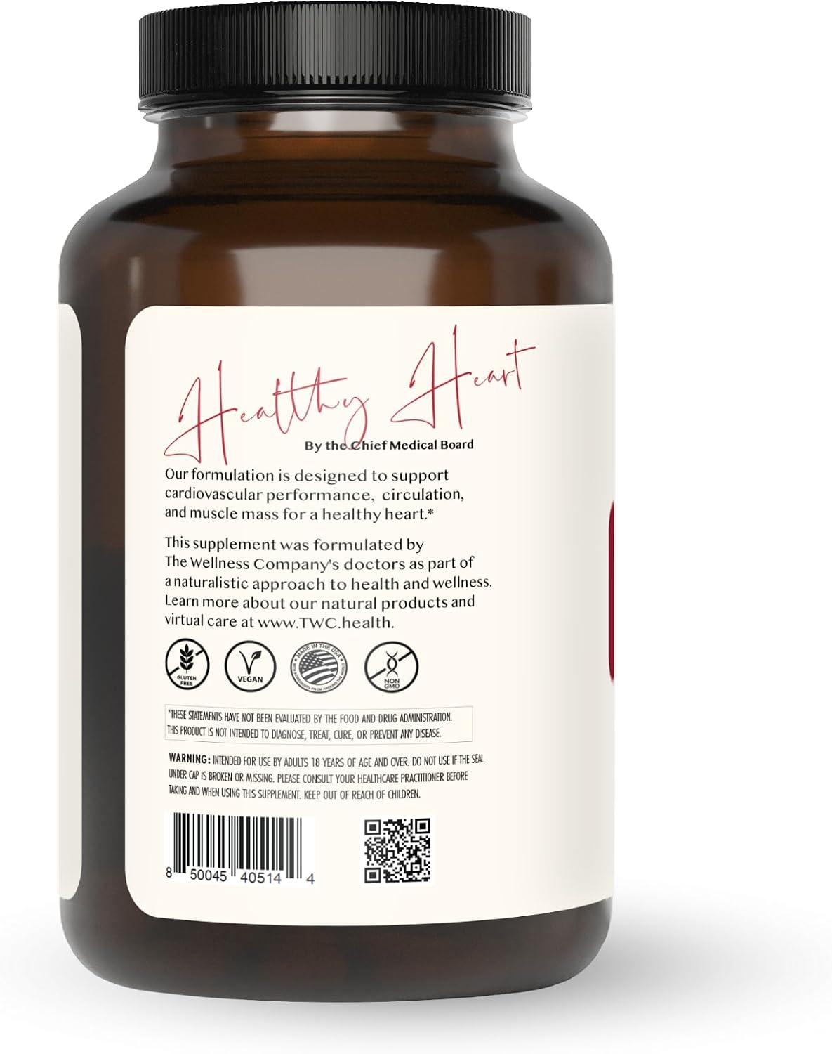 Healthy Heart – Grape Seed Extract & Taurine, Cardiovascular Support, 120ct